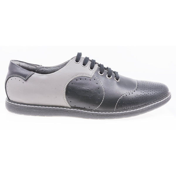 Pantofi barbati, Covi Star-COV-480, casual, piele naturala, gri