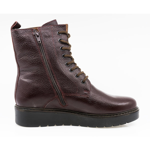 Ghete Dama, CASPIAN-ASTRA/4 BO, Casual, Piele Naturala, Bordo