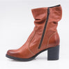 Ghete Dama, MIU-CAREN/1 C, Casual, Piele Naturala, Coniac