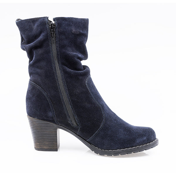Ghete Dama, MIU-260/2 BL, Casual, Piele Naturala