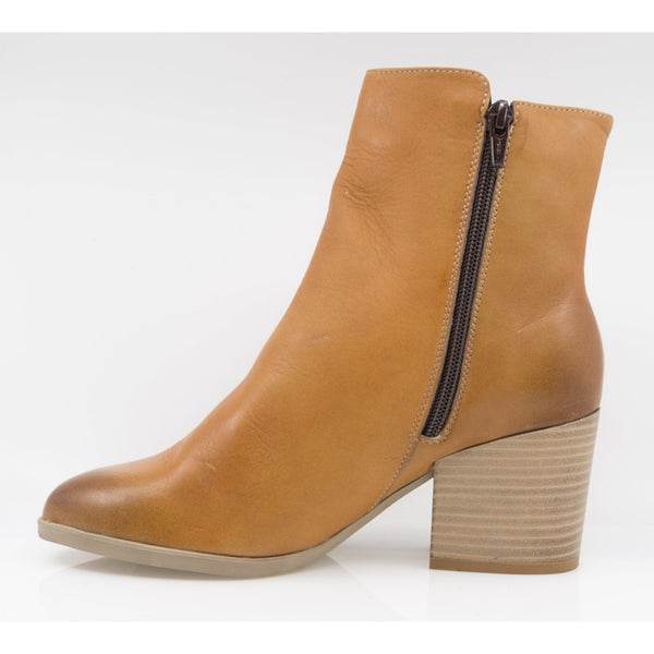 Ghete Dama, MIU-RAZ/2 C, Casual, Piele Naturala, Coniac