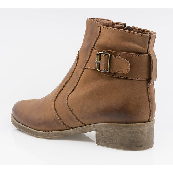 Ghete Dama, DALIA M, Casual, Piele Naturala, Coniac