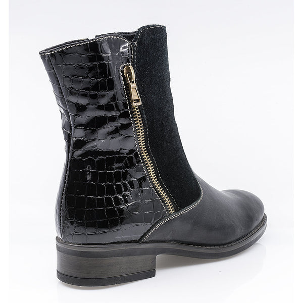 Ghete dama, Luigy-FRANCA N, casual, piele naturala