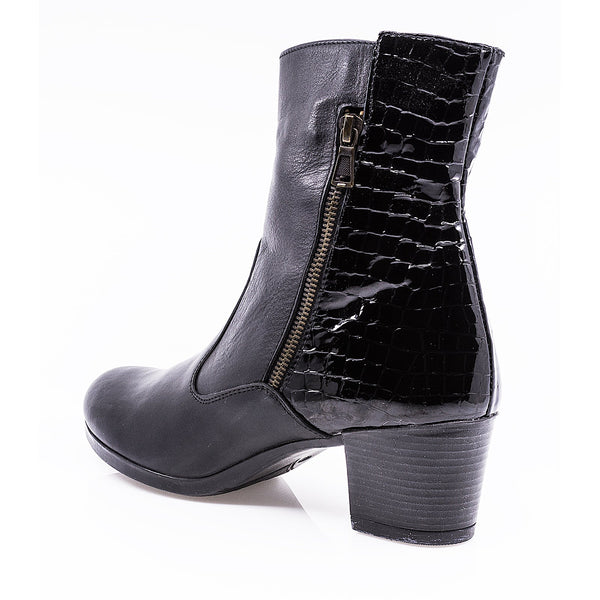 Ghete dama, Luigy-EMA N, casual, piele naturala