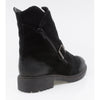 Ghete Dama, MIU- GLORIA/8BFN, Casual, Piele Intoarsa, Negru