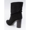 Ghete dama, MIU-736/5BFN, elegante, piele intoarsa, negru
