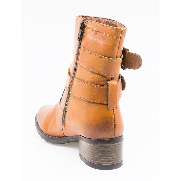 Ghete dama, MIU-898/1C, casual, piele naturala
