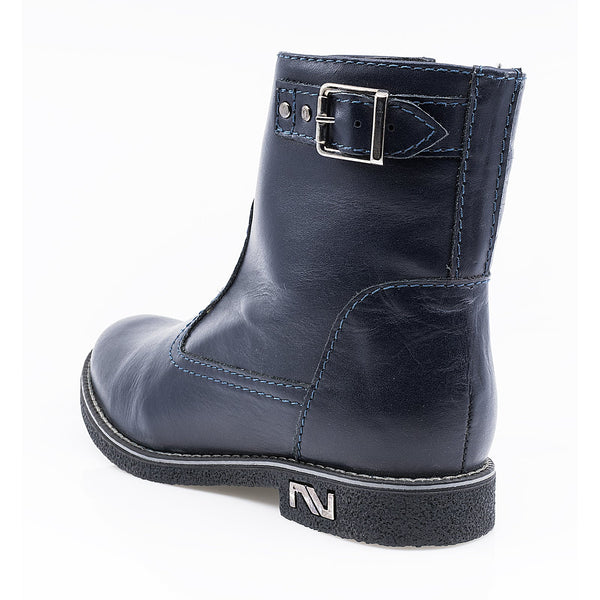Ghete Dama, MIU-NURSACE BL, Casual, Piele Naturala, Bleumarin