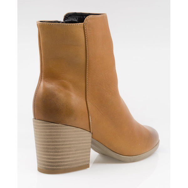 Ghete Dama, MIU-RAZ/2 C, Casual, Piele Naturala, Coniac