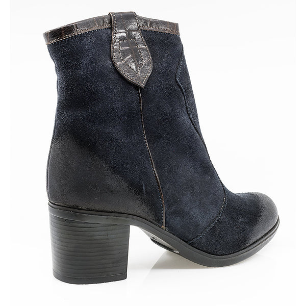 Ghete Dama, MIU-389/1 BBL, Casual, Piele Naturala, Bleumarin