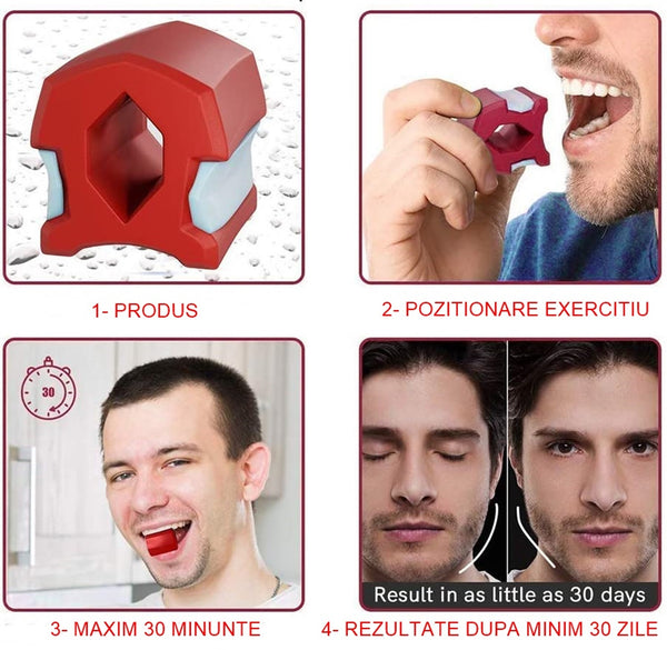Aparat de exercițiu, muschi maxilar și tonifiere fața, gât pentru bărbați și femei