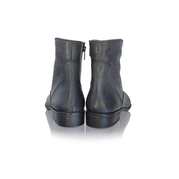 Ghete dama, Z2653, Casual, Piele naturala, Gri