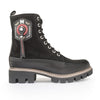 Ghete dama, Caspian, Cas-Perla, casual, piele naturala, negru