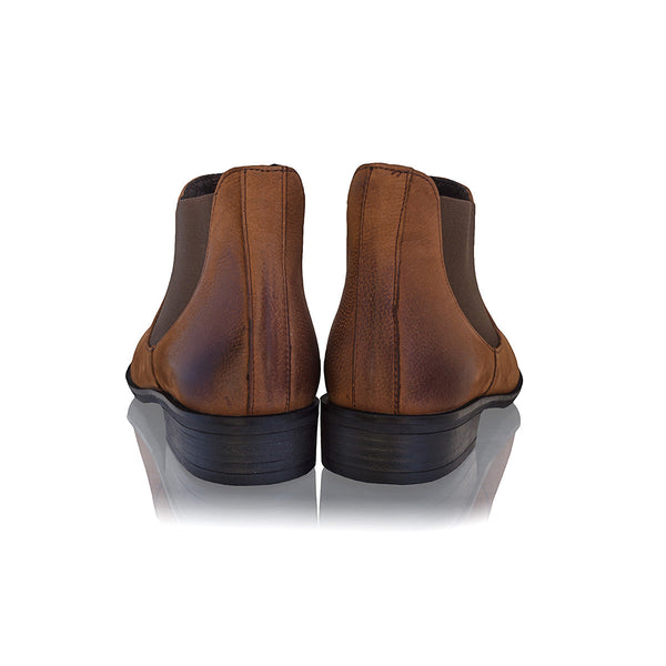 Ghete dama, Caspian, Cas-z2650, casual, piele nabuc, tabac