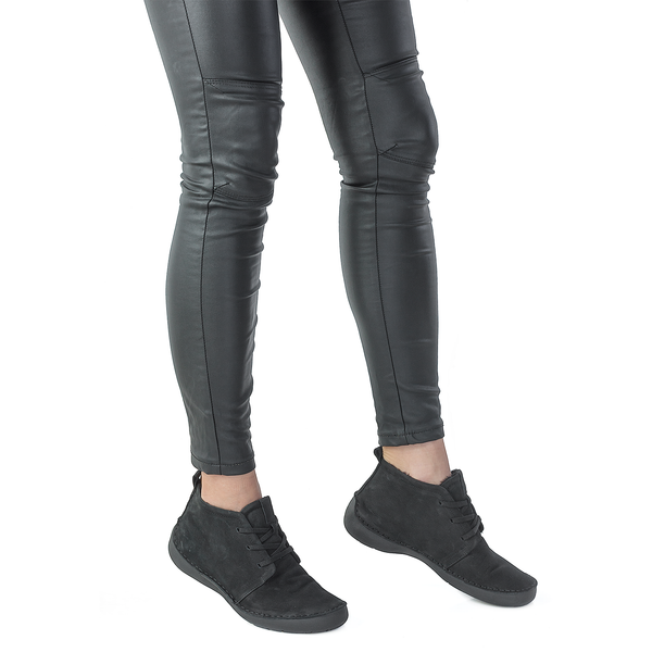 Ghete Dama, Caspian, Cas-66187, Casual, Piele Nabuc, negru