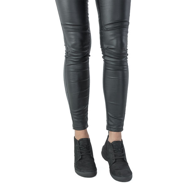Ghete Dama, Caspian, Cas-66187, Casual, Piele Nabuc, negru