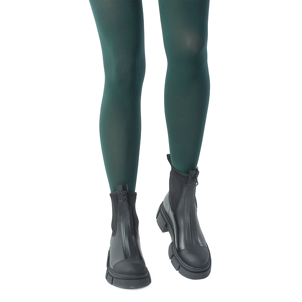 Ghete Dama, Caspian, Cas-Arma, Casual, Piele Naturala, Negru