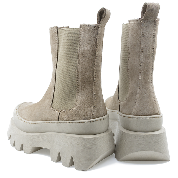 Ghete Dama, Caspian, Cas-Sandra, Casual, Piele Intoarsa, bej