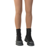 Ghete Dama, Caspian, Cas-Smirna, Casual, Piele Intoarsa, negru