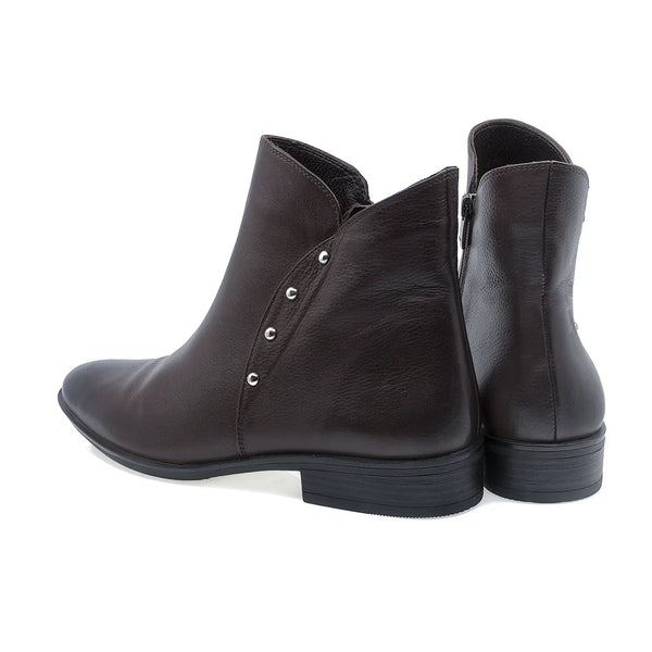 Ghete dama, Z2652(49), Casual, Piele naturala, Maro