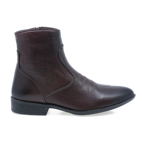 Ghete dama, z2653(128), casual, piele naturala, maro