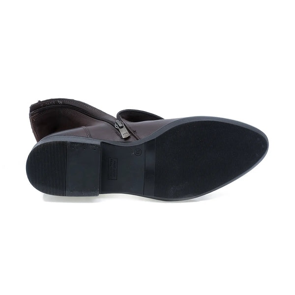 Ghete dama, z2653(128), casual, piele naturala, maro