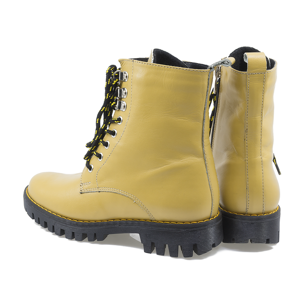 Ghete Dama, Caspian-Cas-Astra, Casual, Piele Naturala, Galben