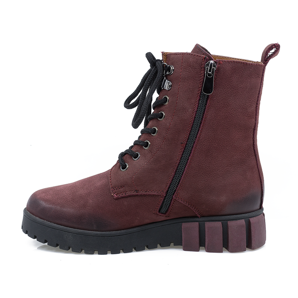Ghete Dama, Caspian, Cas-Astra/7, Casual, Piele Nabuc, Bordo