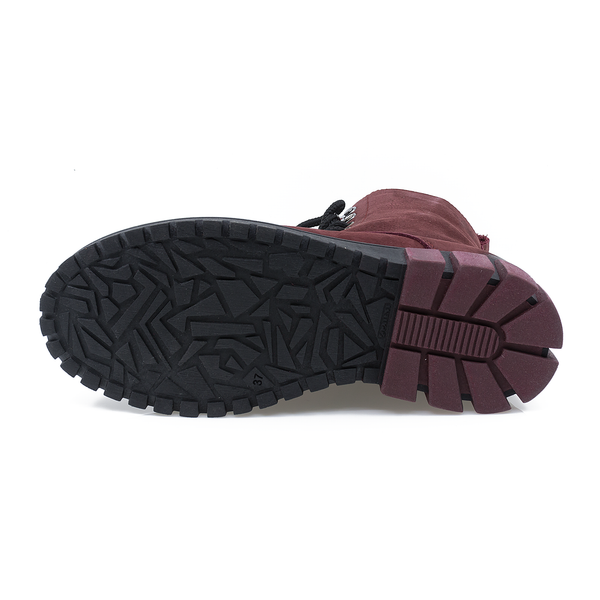 Ghete Dama, Caspian, Cas-Astra/7, Casual, Piele Nabuc, Bordo
