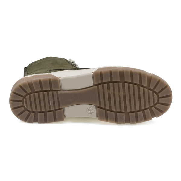 Ghete Dama, Coco, Casual, Piele Nabuc, Kaki