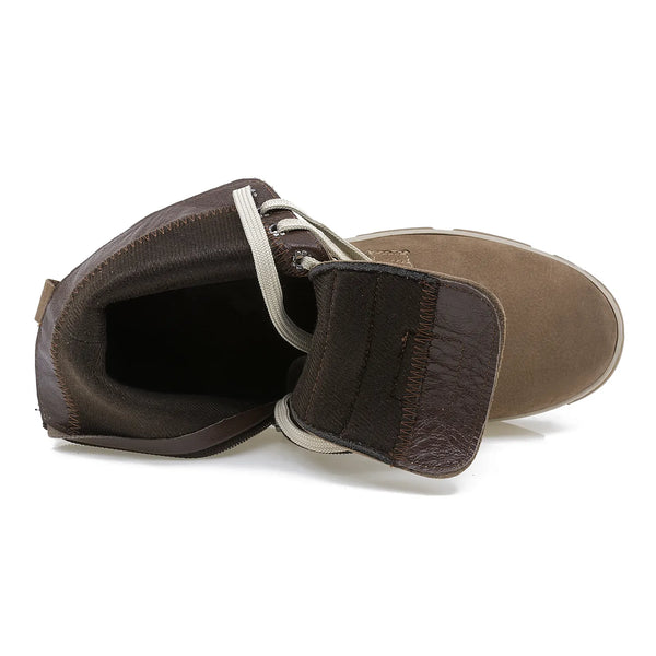 Ghete Dama, Coco, Casual, Piele Nabuc, Maro