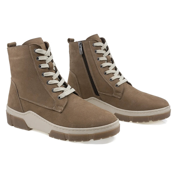 Ghete Dama, Coco, Casual, Piele Nabuc, Maro