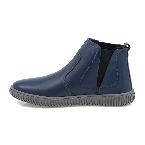 Ghete Dama, Corina, Casual, Piele Naturala, Bleumarin