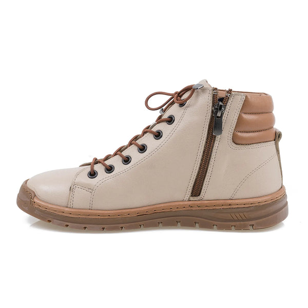 Ghete Dama, Covi, Casual, Piele Naturala, Bej