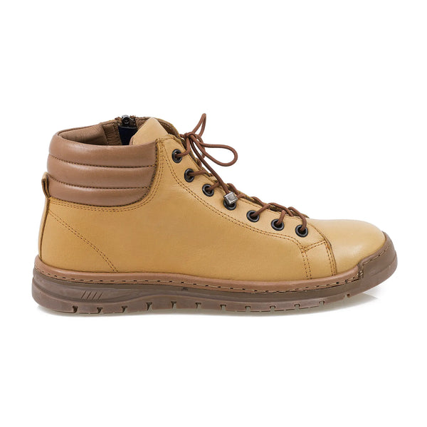 Ghete Dama, Covi, Casual, Piele Naturala, Galben