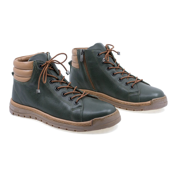 Ghete Dama, Covi, Casual, Piele Naturala, Verde