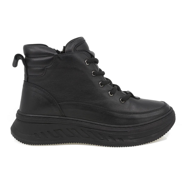 Ghete Dama, Crina, Casual, Piele Naturala, Negru