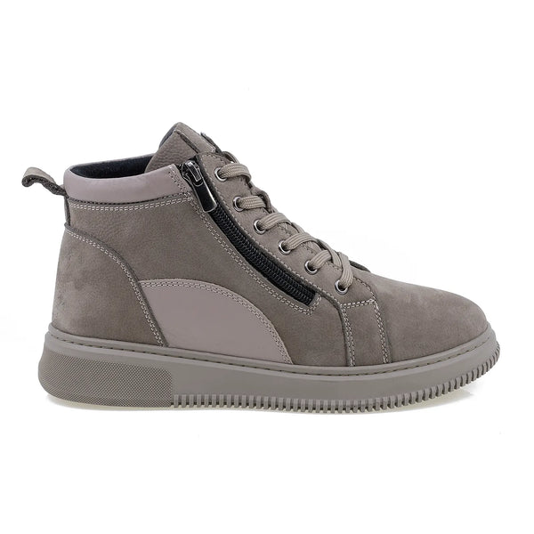 Ghete Dama, Emi, Casual, Piele Intoarsa, Gri