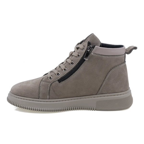 Ghete Dama, Emi, Casual, Piele Intoarsa, Gri