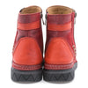 Ghete dama, Caspian, Cas-FE10, casual, piele nabuc, rosu