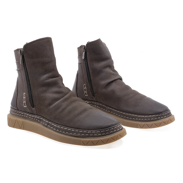 Ghete Dama, FE10(212-05), Casual, Piele Nabuc, Maro