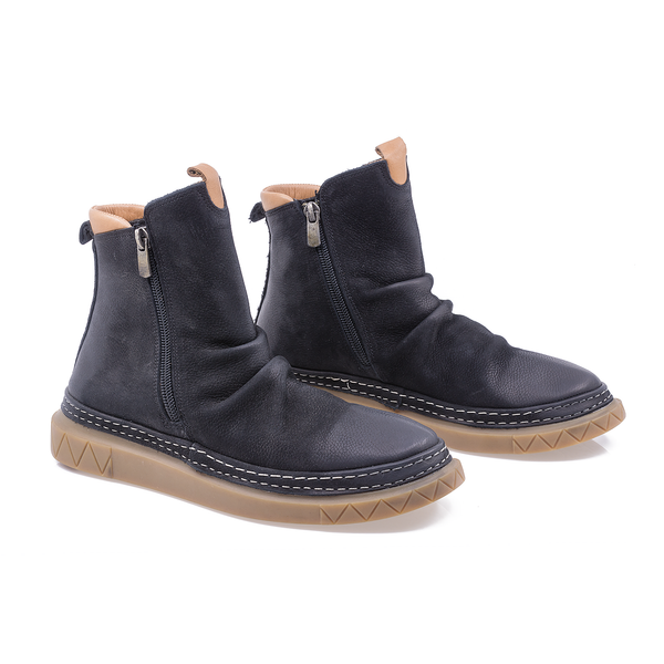 Ghete Dama, Caspian, Cas-FE12-210-02, Casual, Piele Nabuc, Negru