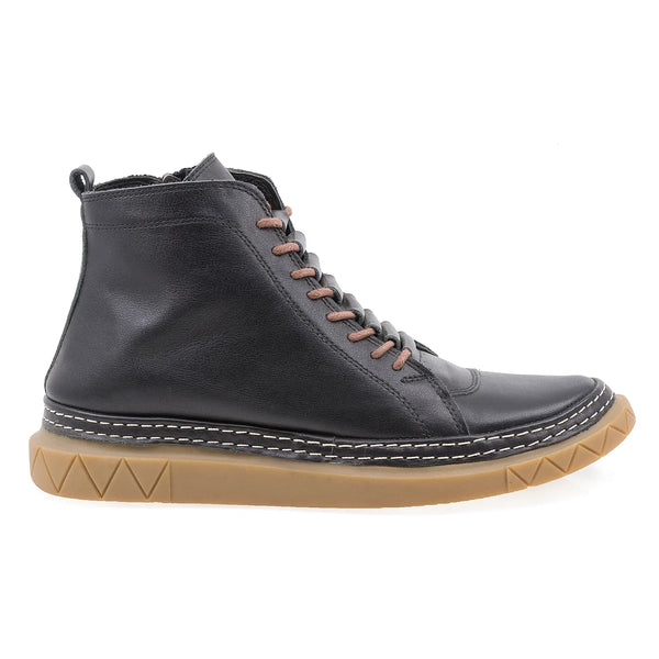 Ghete Dama, FE15, Casual, Piele Naturala, Negru