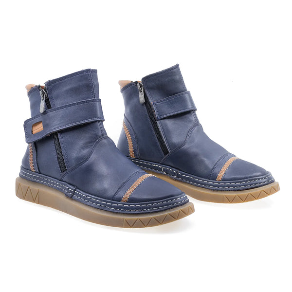 Ghete Dama, FE6(04-06), Casual, Piele Naturala, Albastru