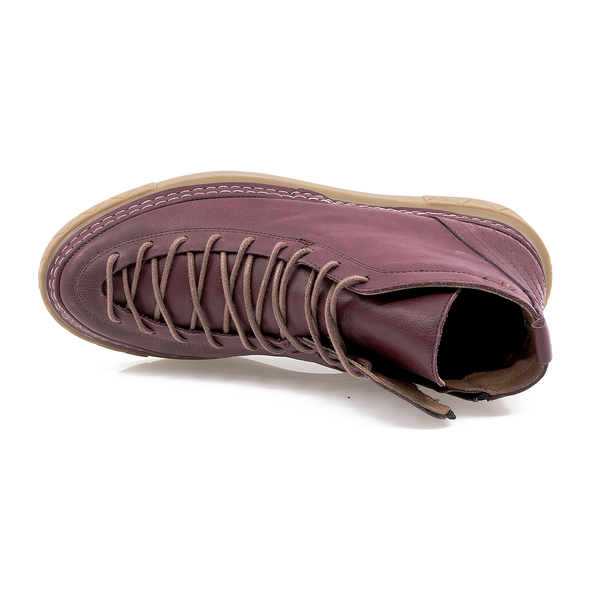Ghete Dama, Caspian, Cas-FE8-126, Casual, Piele Naturala, Bordo