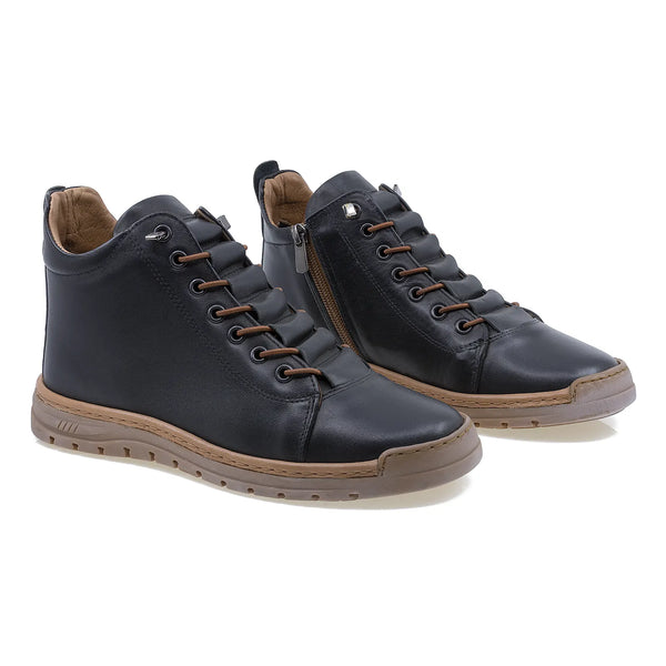 Ghete Dama, Felicia, Casual, Piele Naturala, Negru