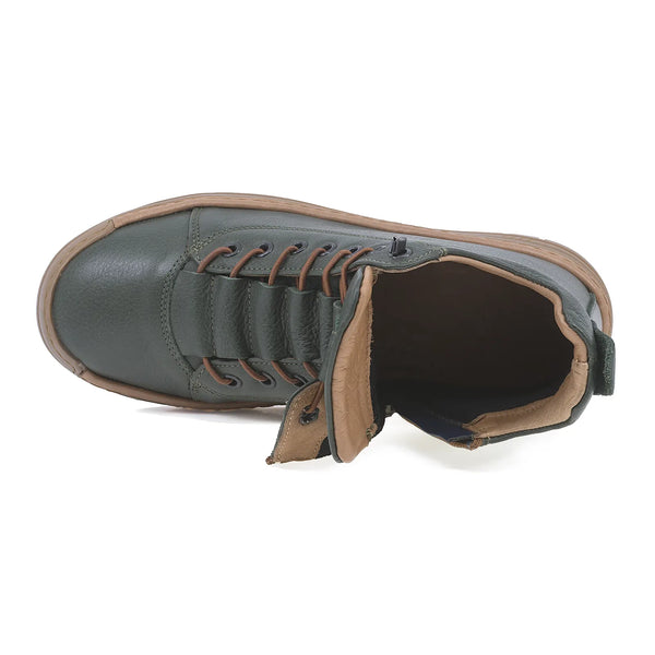 Ghete Dama, Felicia, Casual, Piele Naturala, Verde