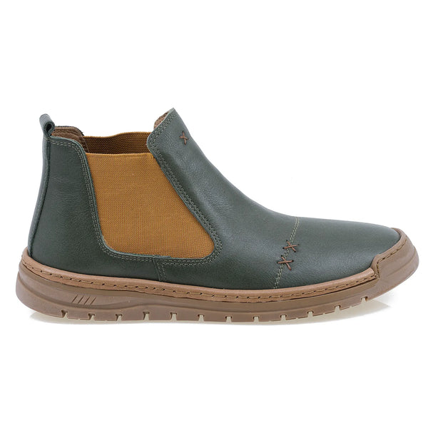 Ghete Dama, Gabi, Casual, Piele Naturala, Verde