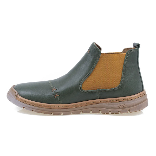 Ghete Dama, Gabi, Casual, Piele Naturala, Verde