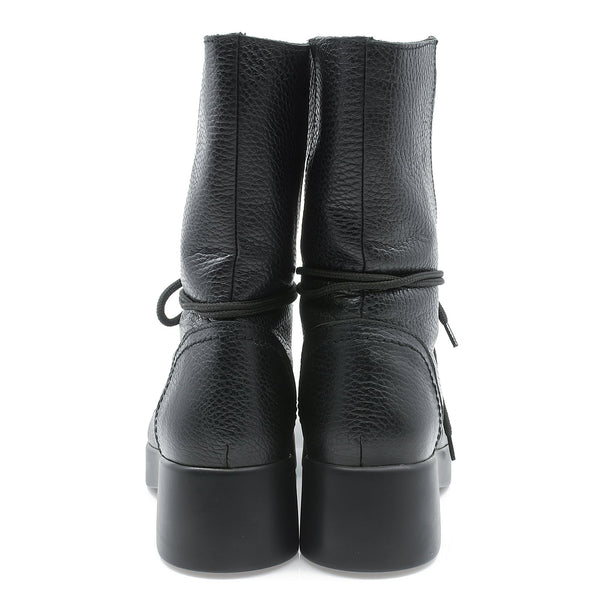 Ghete dama, Caspian, Cas-Katia, casual, piele naturala, negru